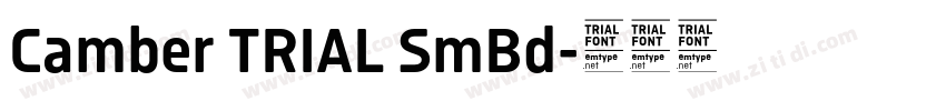 Camber TRIAL SmBd字体转换